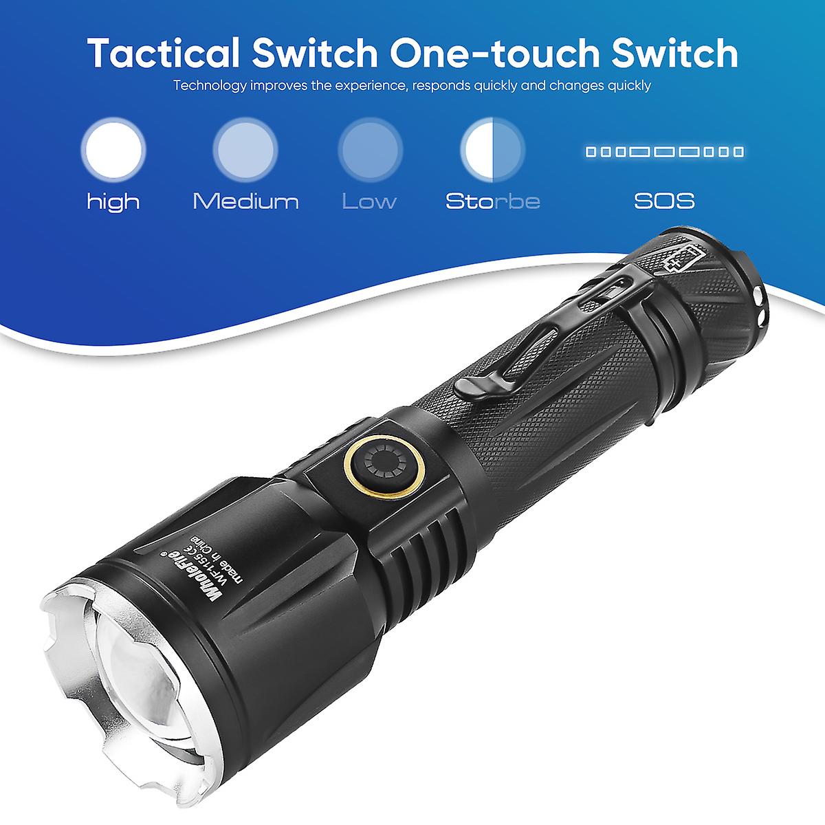 Powerful P160 Super Bright Led Flashlight Torch No Battery