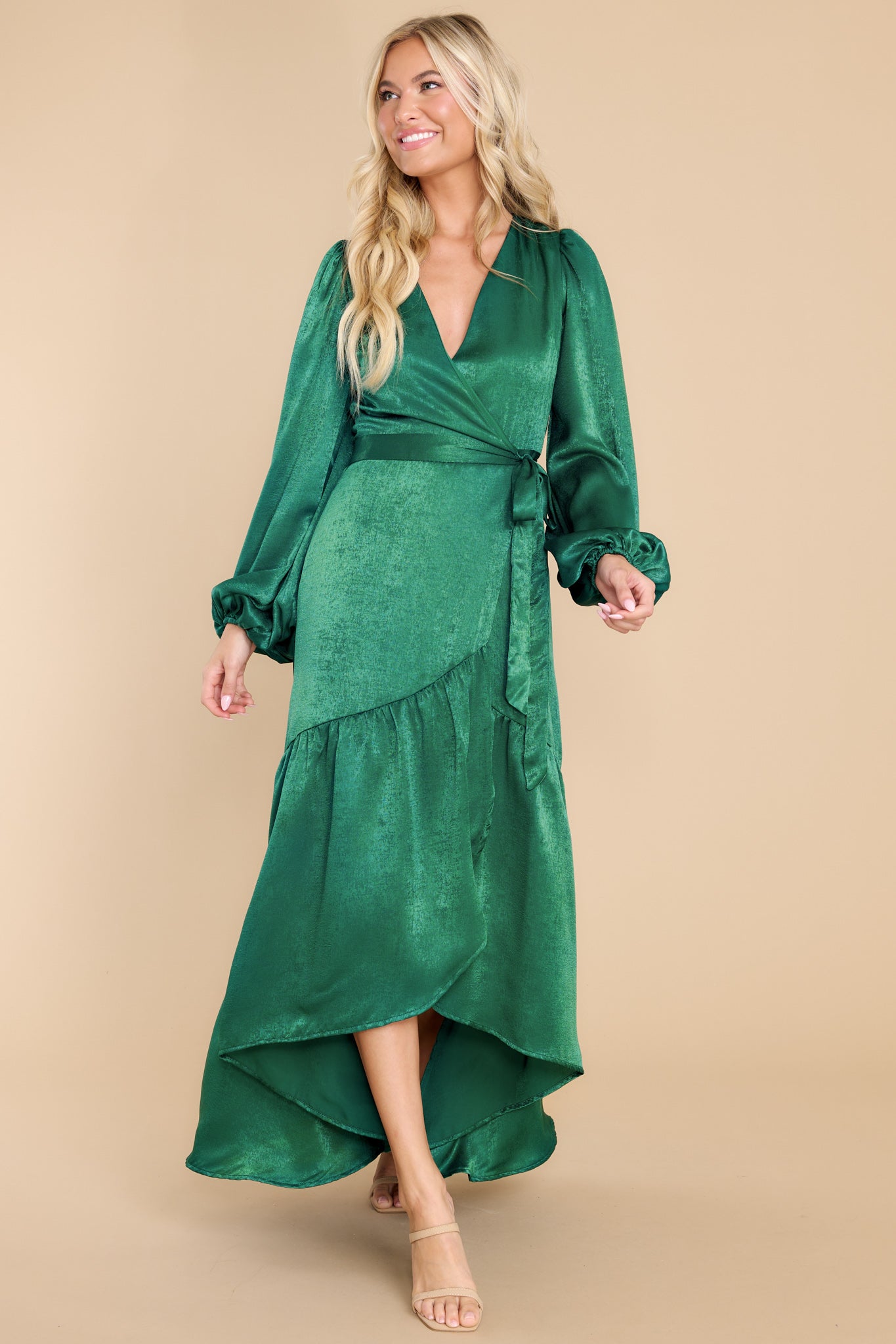 You Enchant Me Emerald Green Maxi Dress