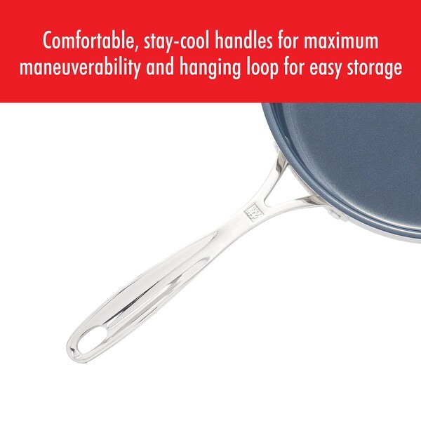 ZWILLING Clad CFX Stainless Steel Ceramic Nonstick Saute Pan