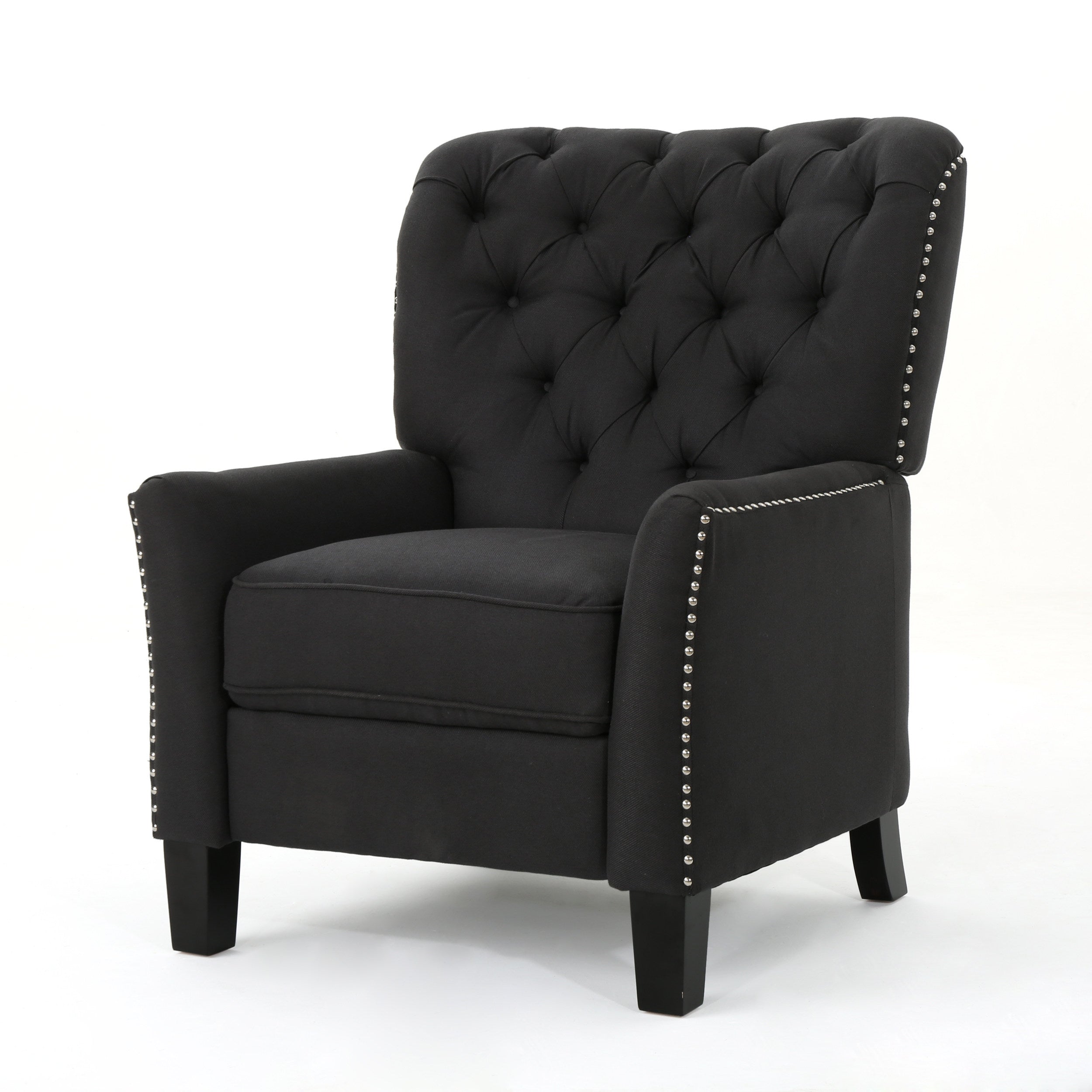 Carlyle Tufted Back Fabric Recliner Armchair