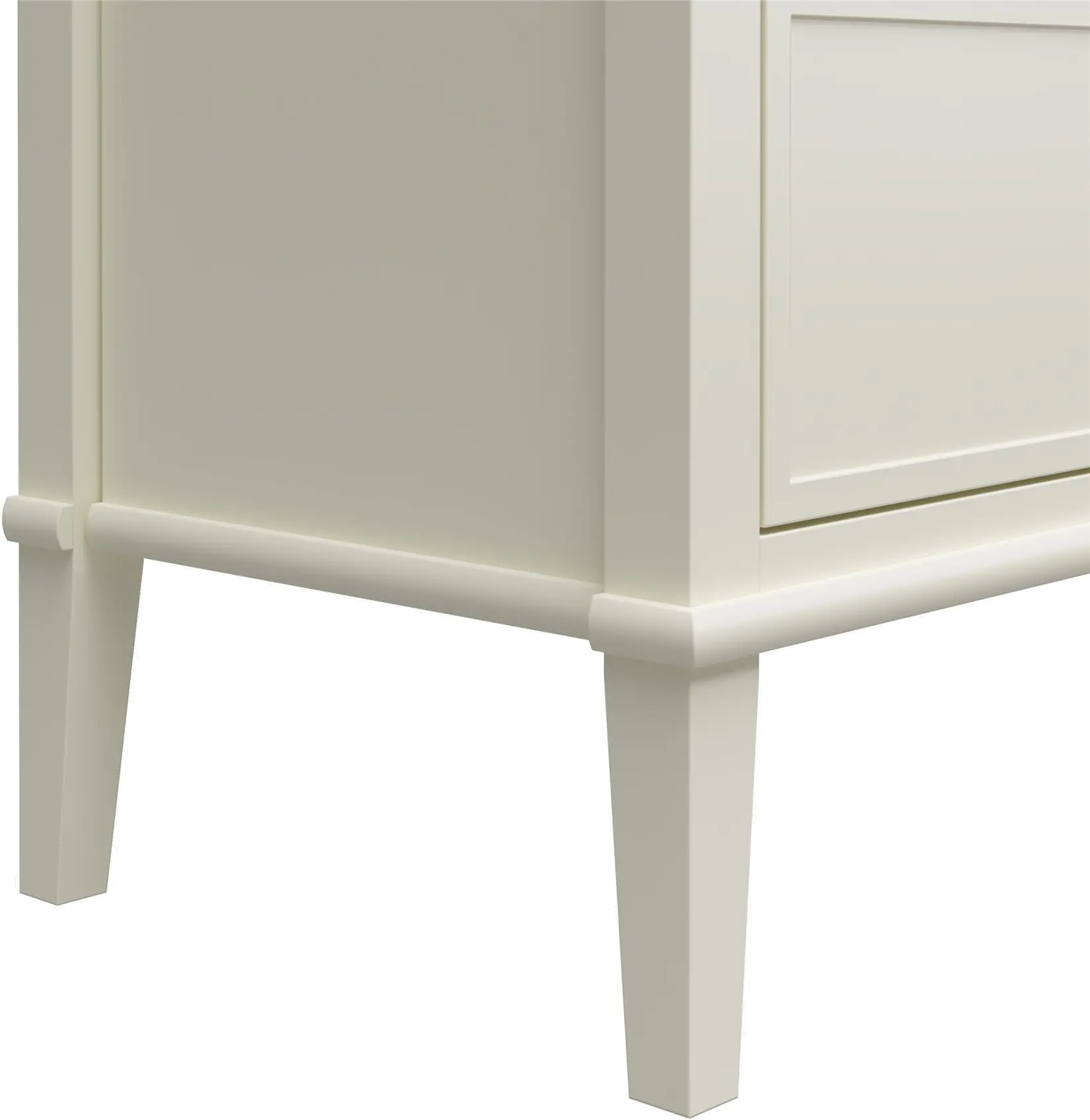 Franklin Transitional Soft White 6-Drawer Dresser