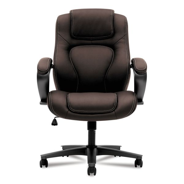 HON HVL402 Series Executive High-Back Chair， Supports Up to 250 lb， 17