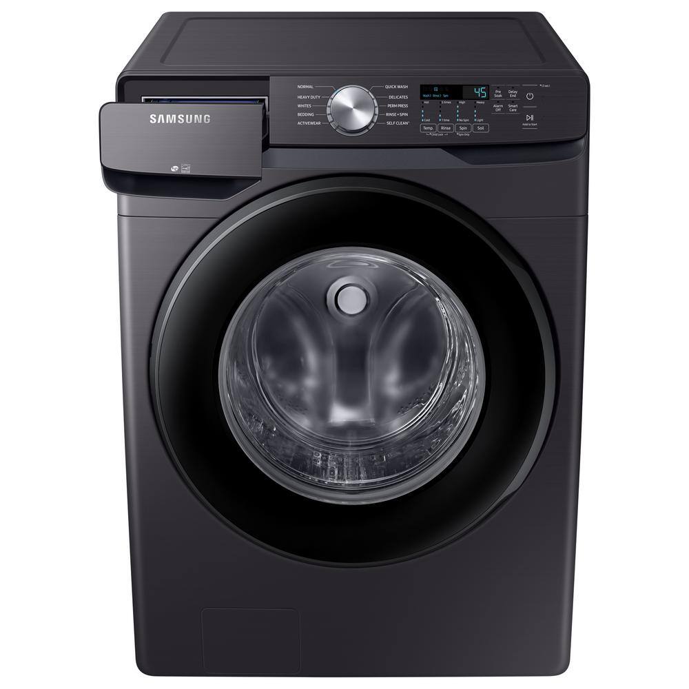  4.5 cu. ft. High-Efficiency Front Load Washer with Self-Clean+ in Brushed Black WF45T6000AV