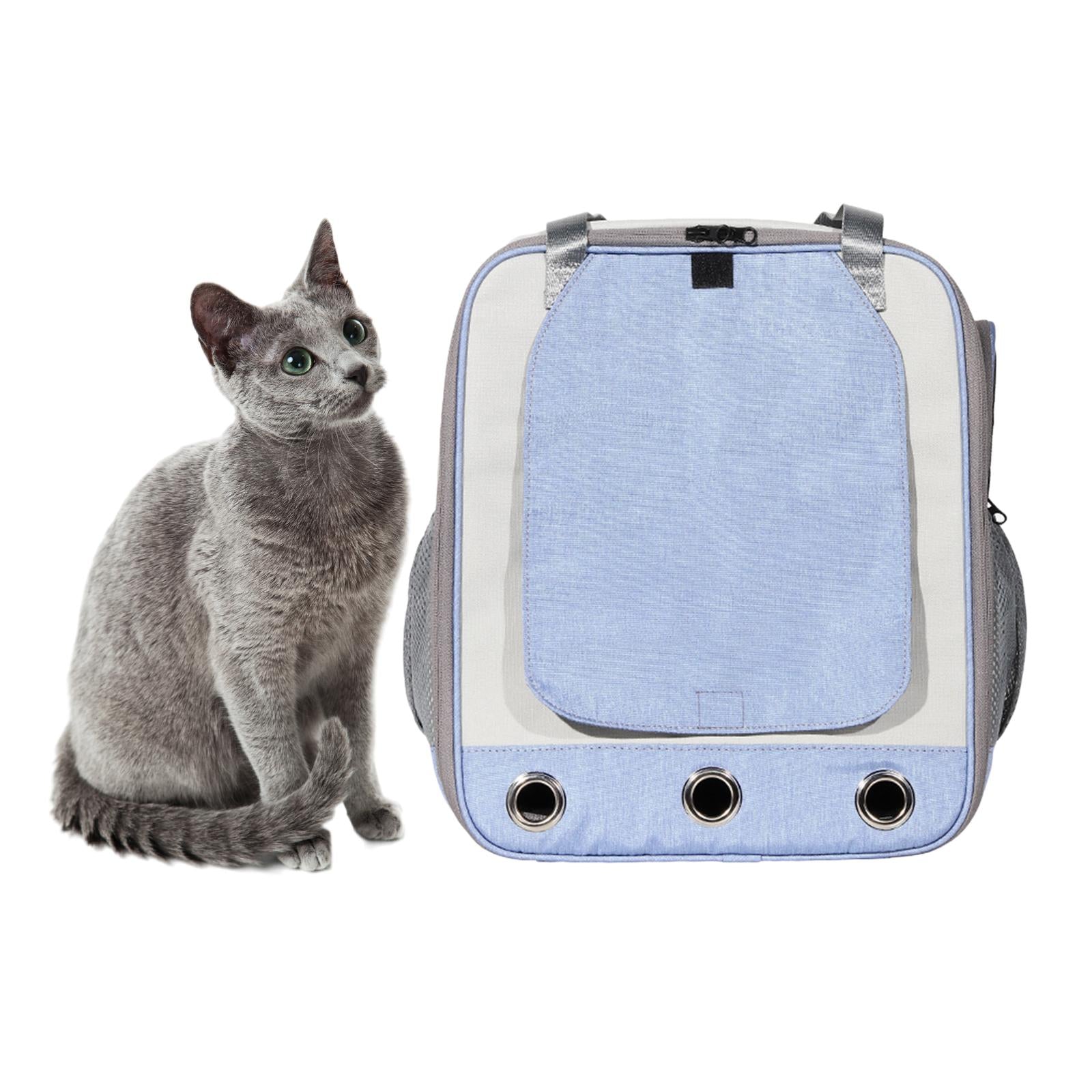 Portable Carrier Backpack Airline Approved Comfortable Breathable Bag Handbag for Dogs and Cats， Puppy Bunny Puppy Outdoor Walking ， Gray