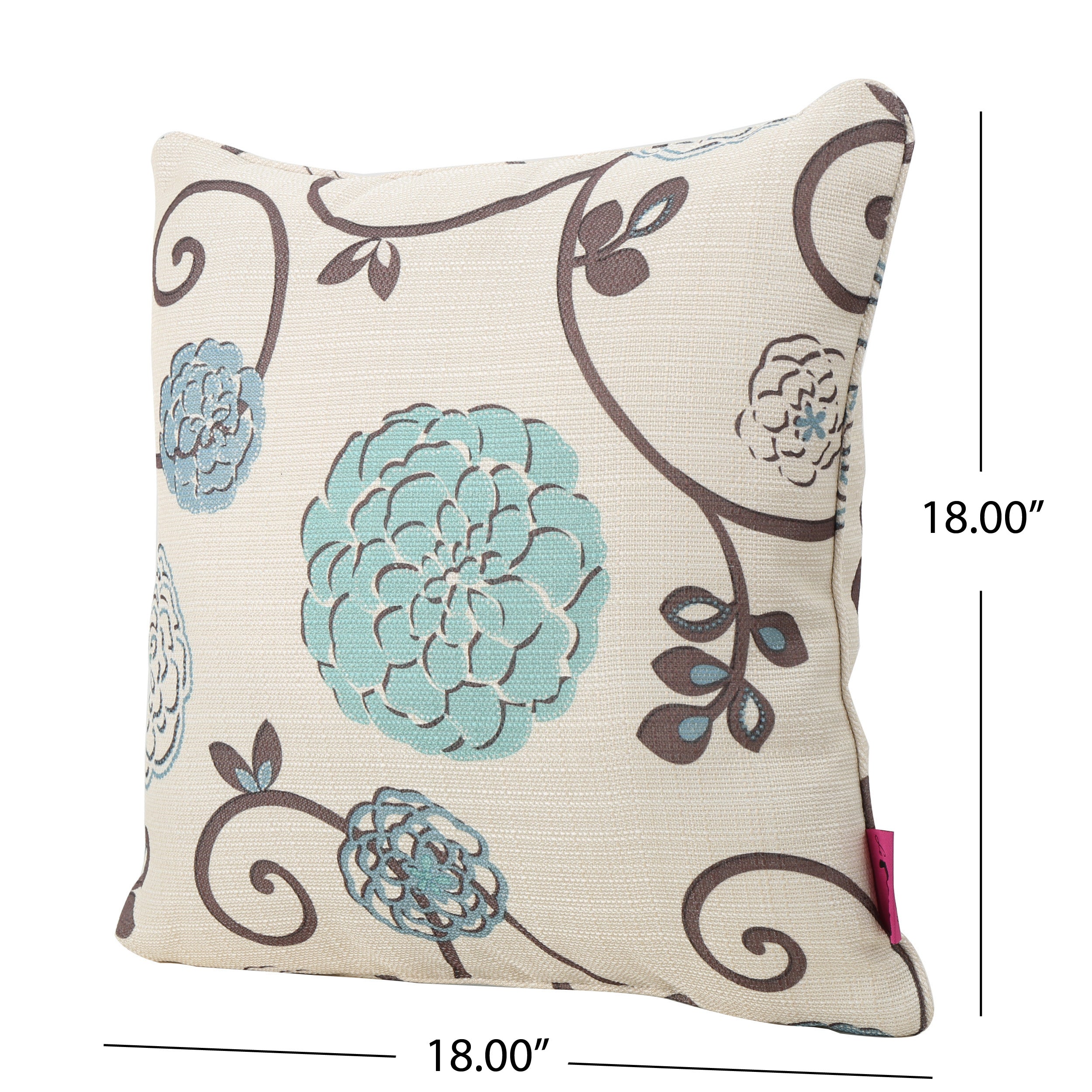 Isadora Modern Fabric Throw Pillow