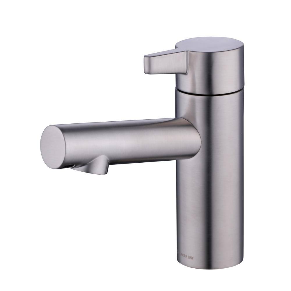 Glacier Bay Modern Single-Handle Single Hole Touchless Bathroom Faucet in Brushed Nickel HD67688W-6004