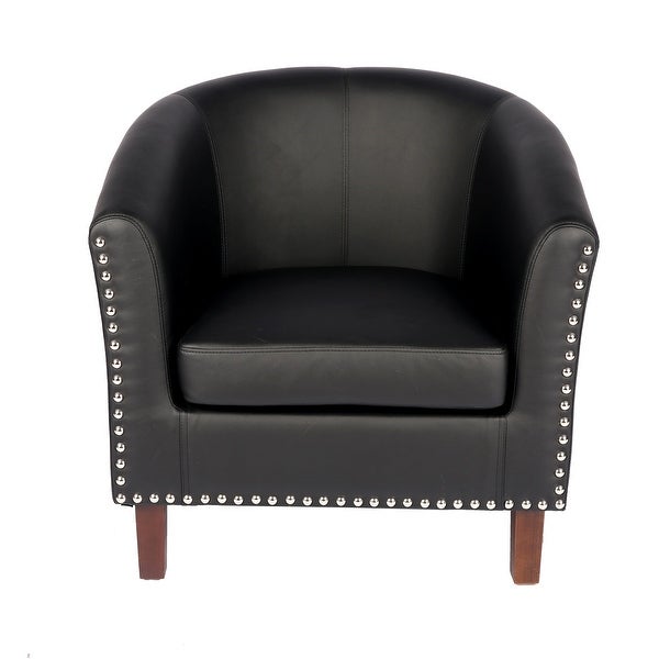 Carson Carrington Junsele PU Leather Accent Club Chair