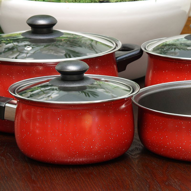 Casselman 7 Piece Cookware Set with Bakelite Snow Handle