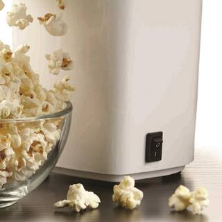 Brentwood Appliances 1200 W 64 oz. White Hot Air Popcorn Machine PC-486W