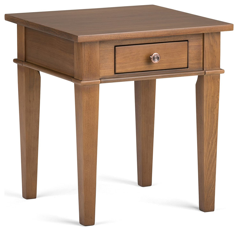 Modern 18 inch wide Square Contemporary End Side Table   Industrial   Side Tables And End Tables   by Imtinanz  LLC  Houzz