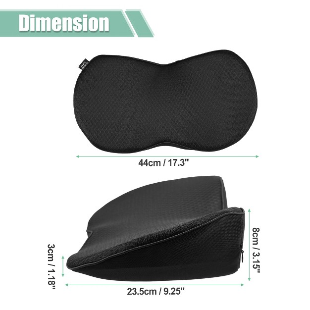 Unique Bargains Universal Cushion For Driving Breathable Memory Foam Pad Black 1 Pc