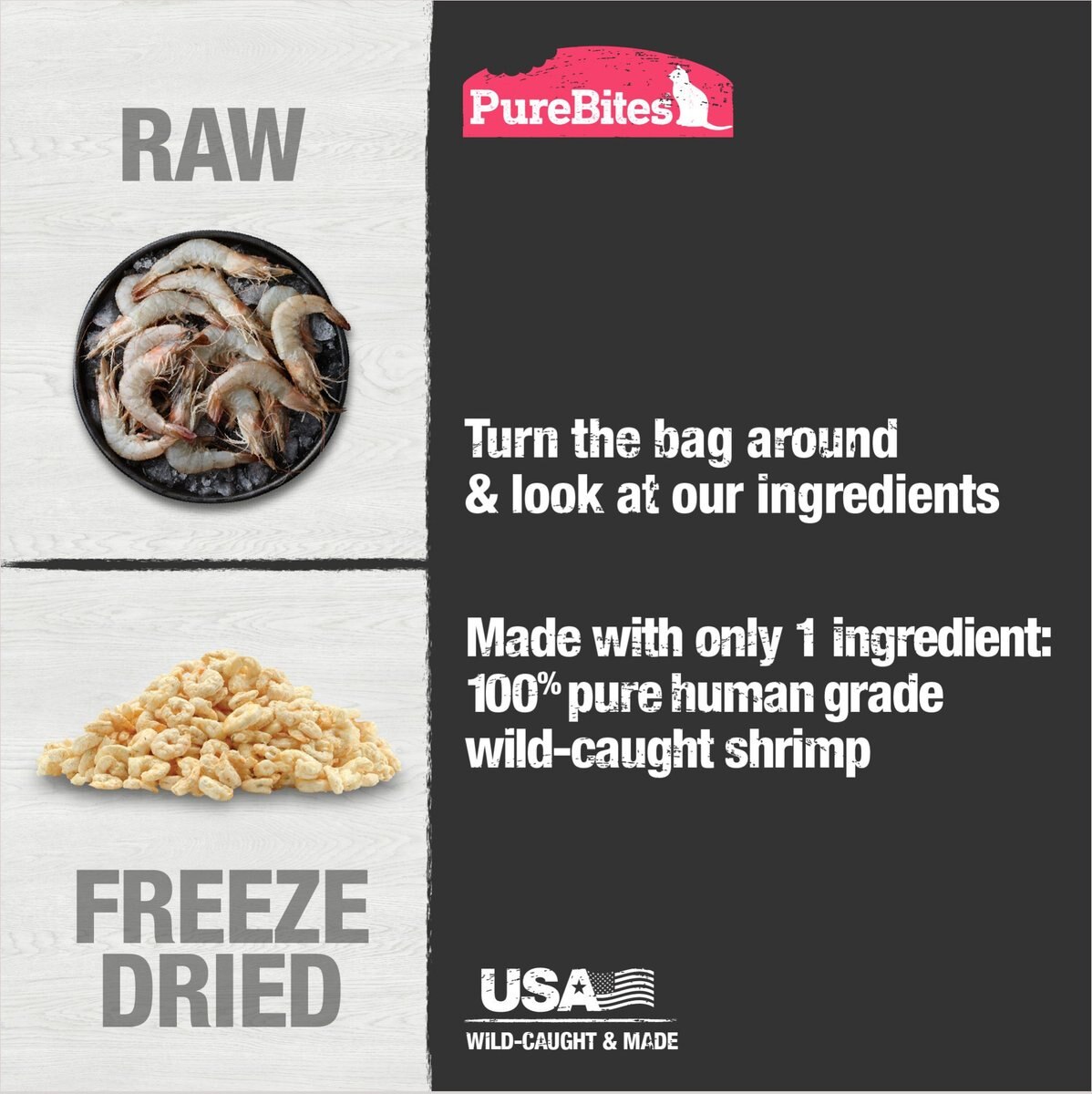 PureBites Shrimp Freeze-Dried Raw Cat Treats