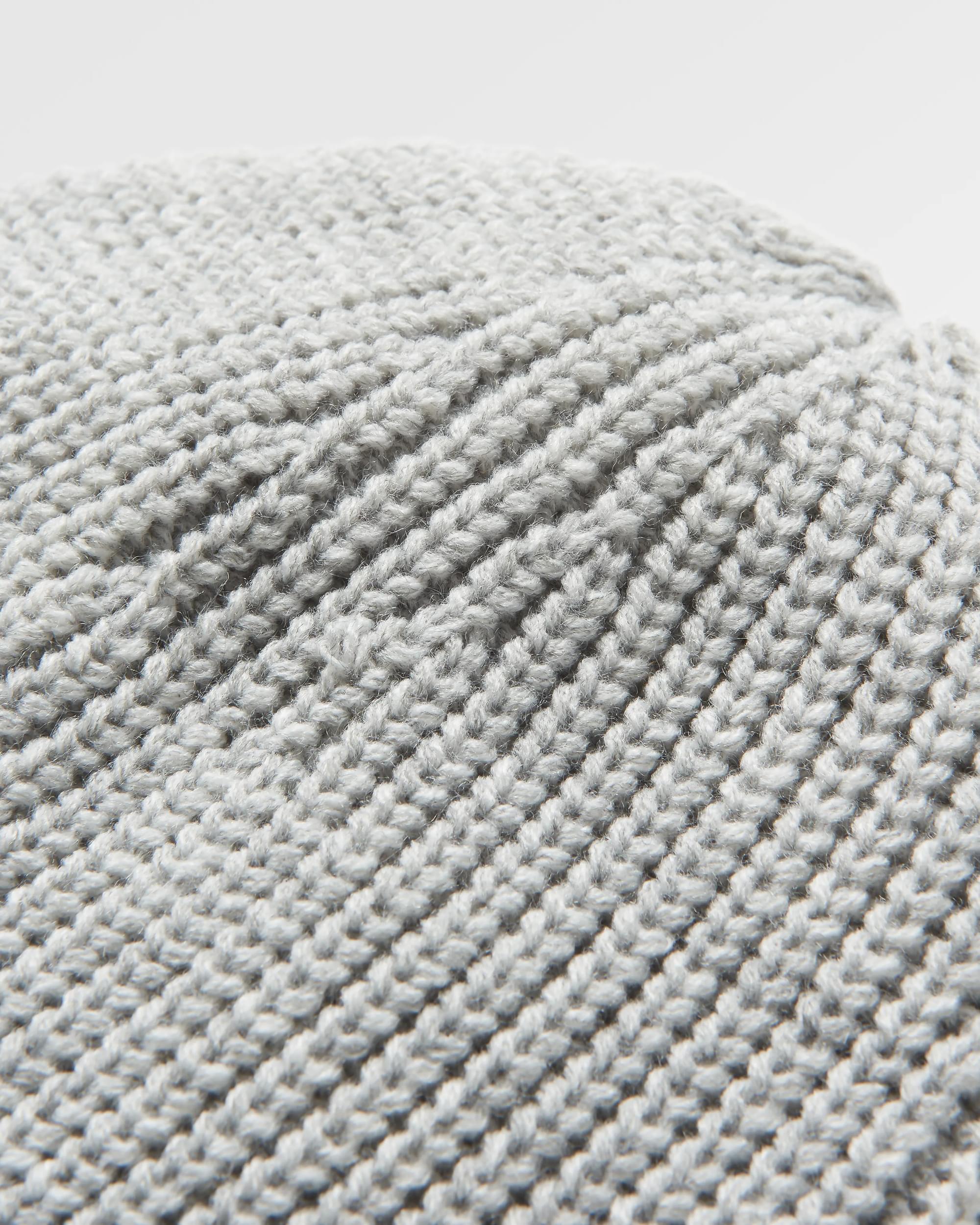 Compass Recycled Beanie - Light Grey Marl