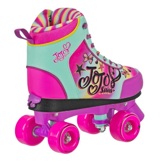 Roller Derby JoJo Siwa Adjustable Quad Star Roller Skate， Size Medium (3-6)