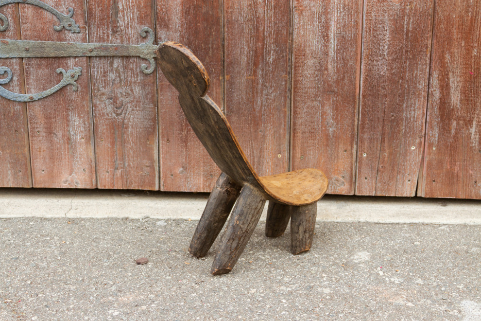 Lovely Small Dagalo Lobi Tribe Chair   Rustic   Armchairs And Accent Chairs   by De cor  Houzz