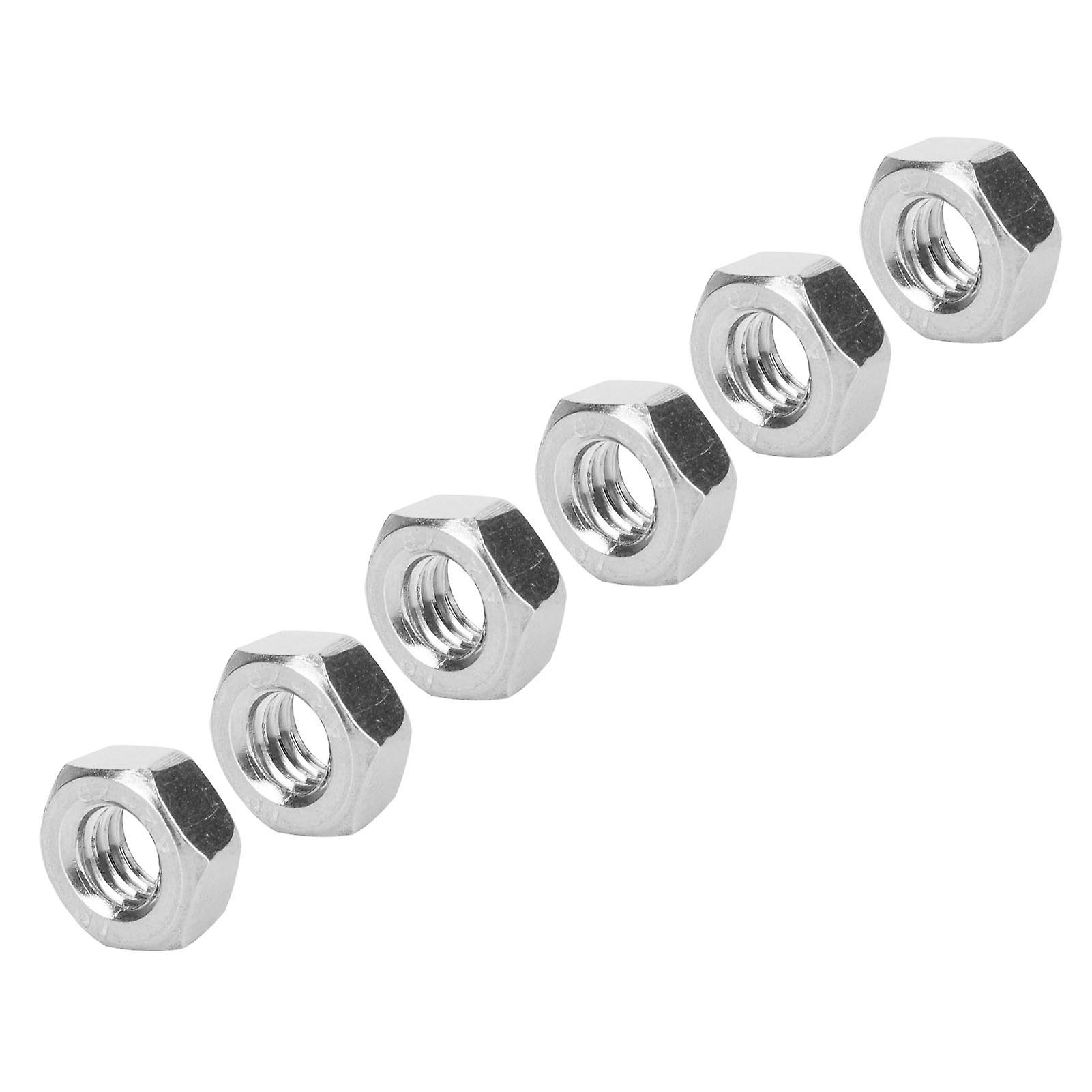 20pcs/bag 304 Stainless Steel M6 Hex Nut Fasteners For Greenhouse Supplies Accessories