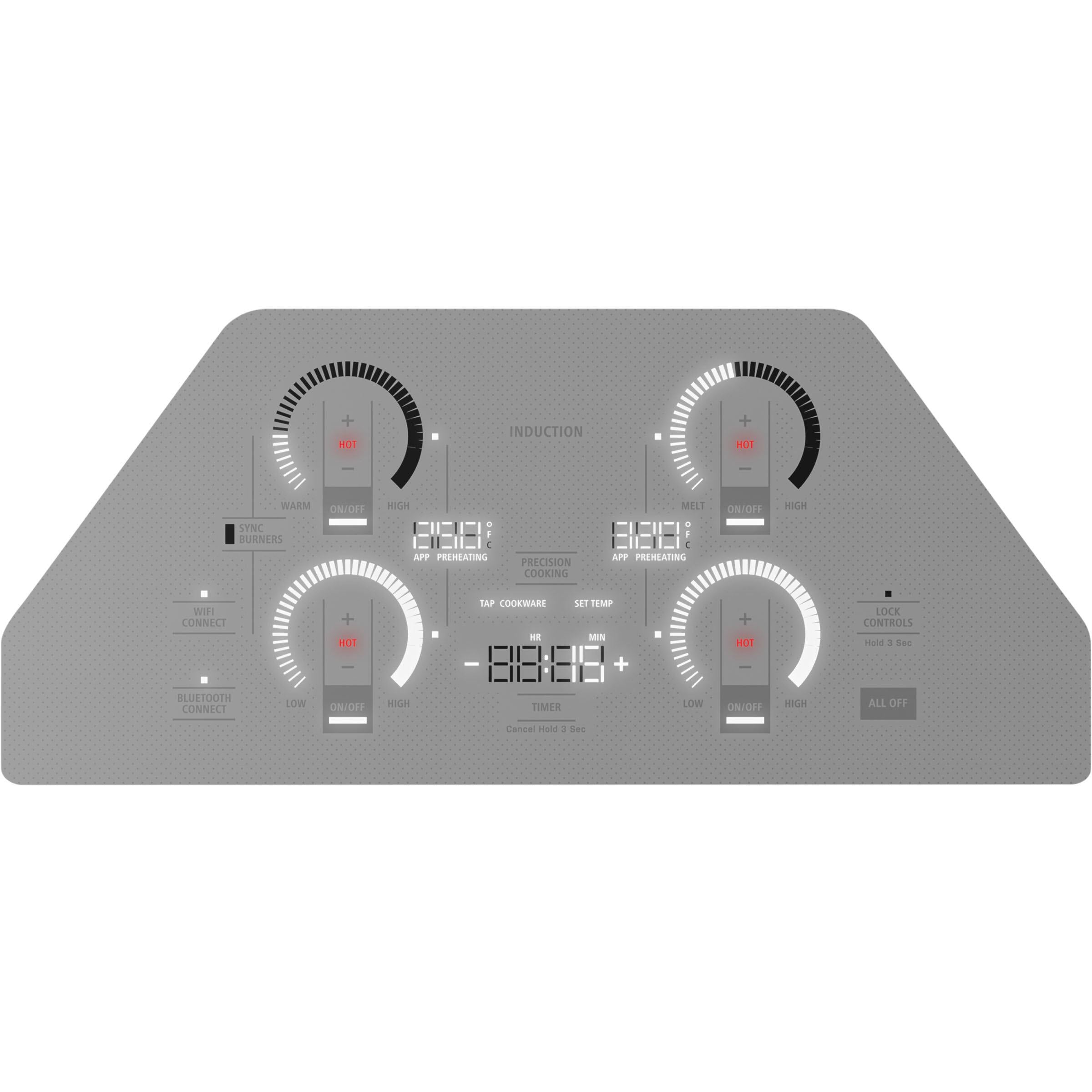 Monogram 30-inch Built-In Induction Cooktop with Wi-Fi Connect ZHU30RSTSS