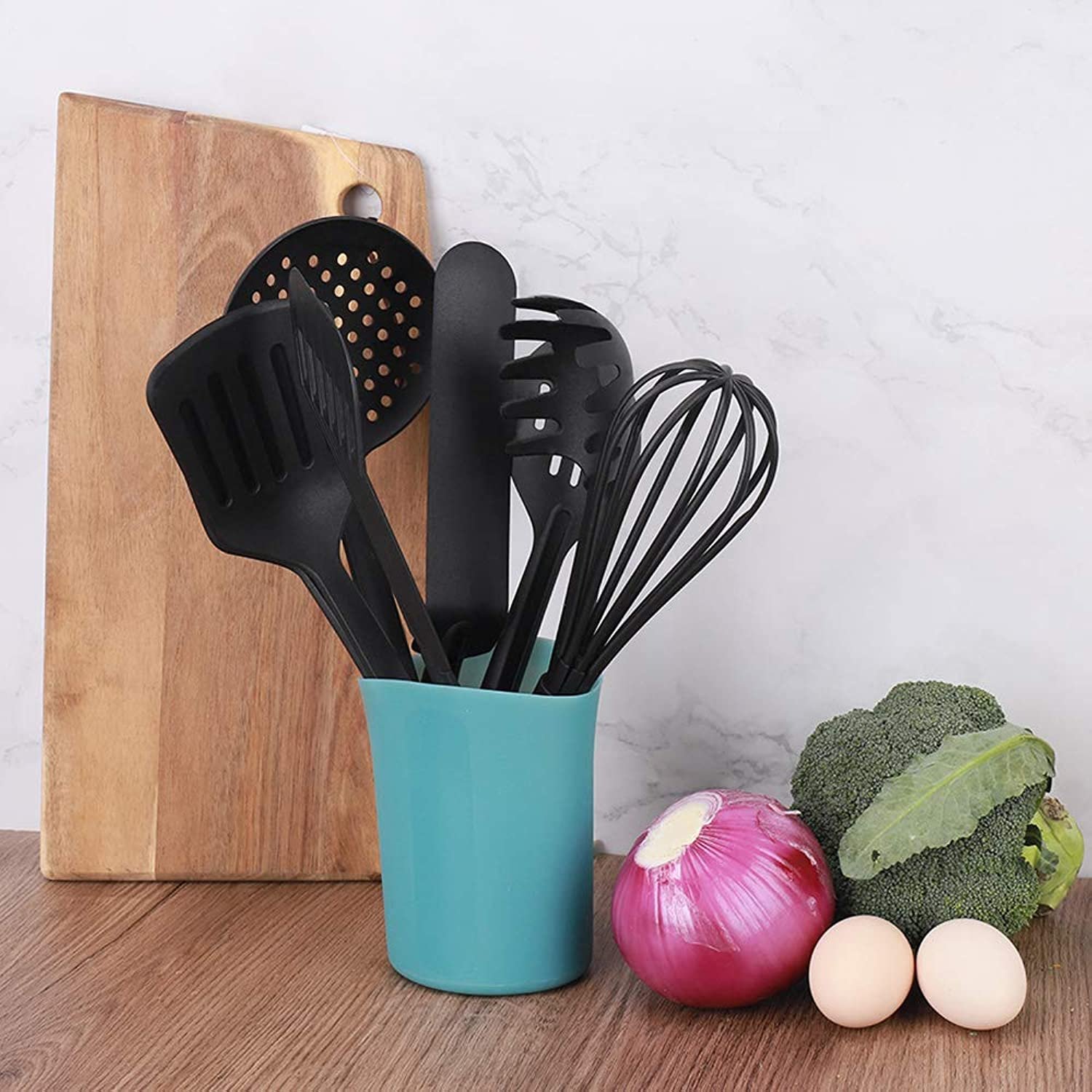 Kitchen Utensil Set Of 11 Pcs， Nylon Utensil Set， Non-Stick Cooking Utensils Set 410