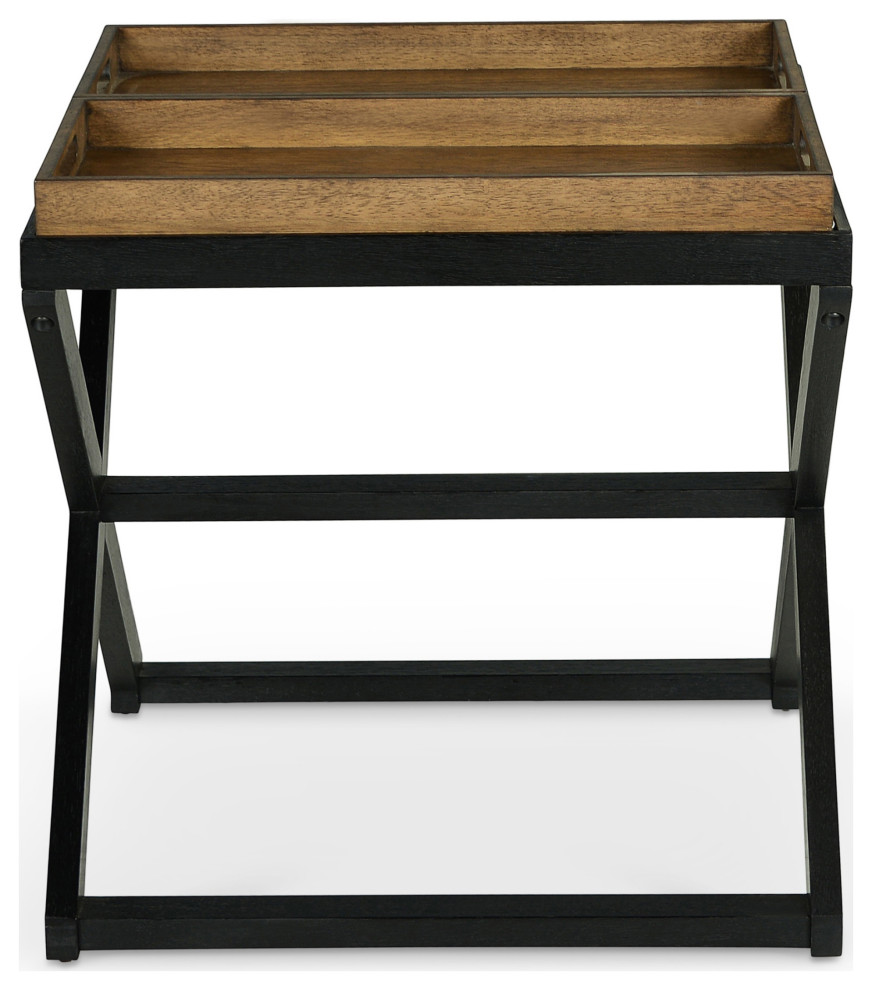 Topeka End Table   Industrial   Side Tables And End Tables   by HedgeApple  Houzz