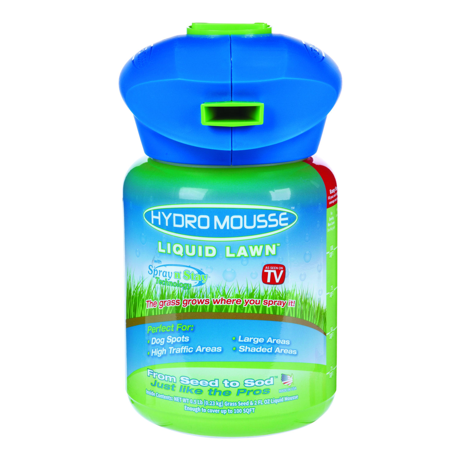 Hydro Mousse Liquid Lawn Fine Fescue Grass Full Sun Grass Seed 0.5 lb