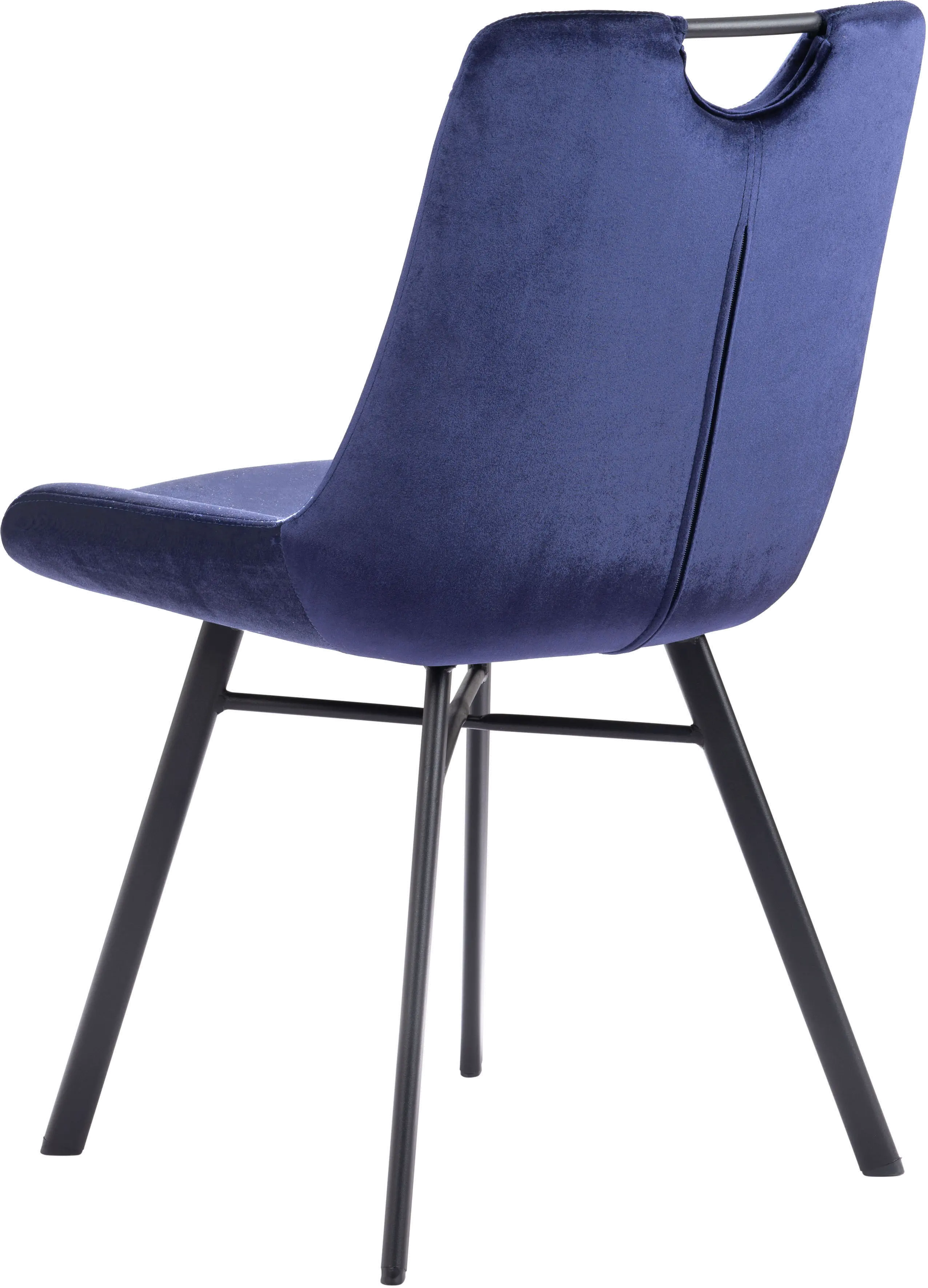 Tyler Blue Velvet Dining Chair， Set of 2