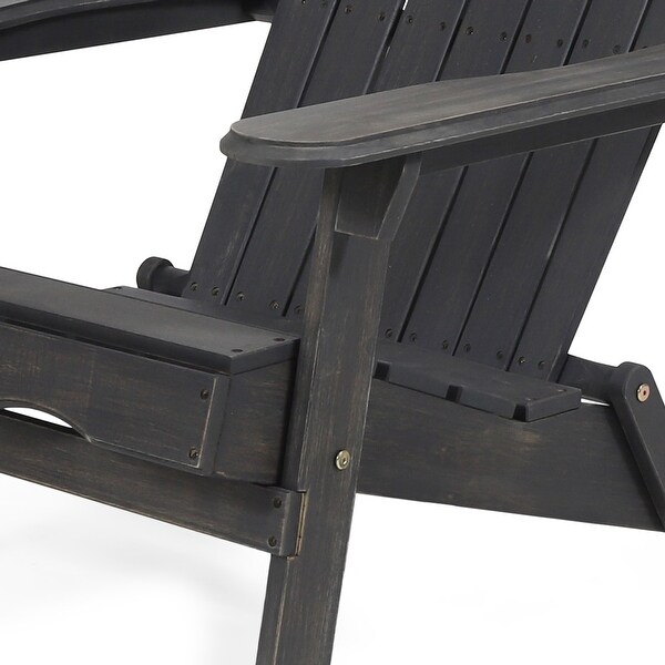 Hanlee Acacia Wood Folding Adirondack Chair by Christopher Knight Home