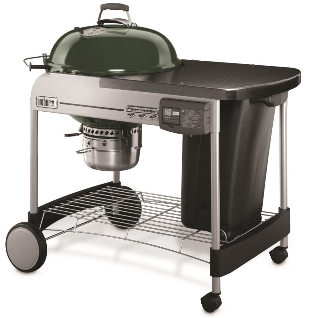 Performer Deluxe Charcoal Grill ; 22 In. Green