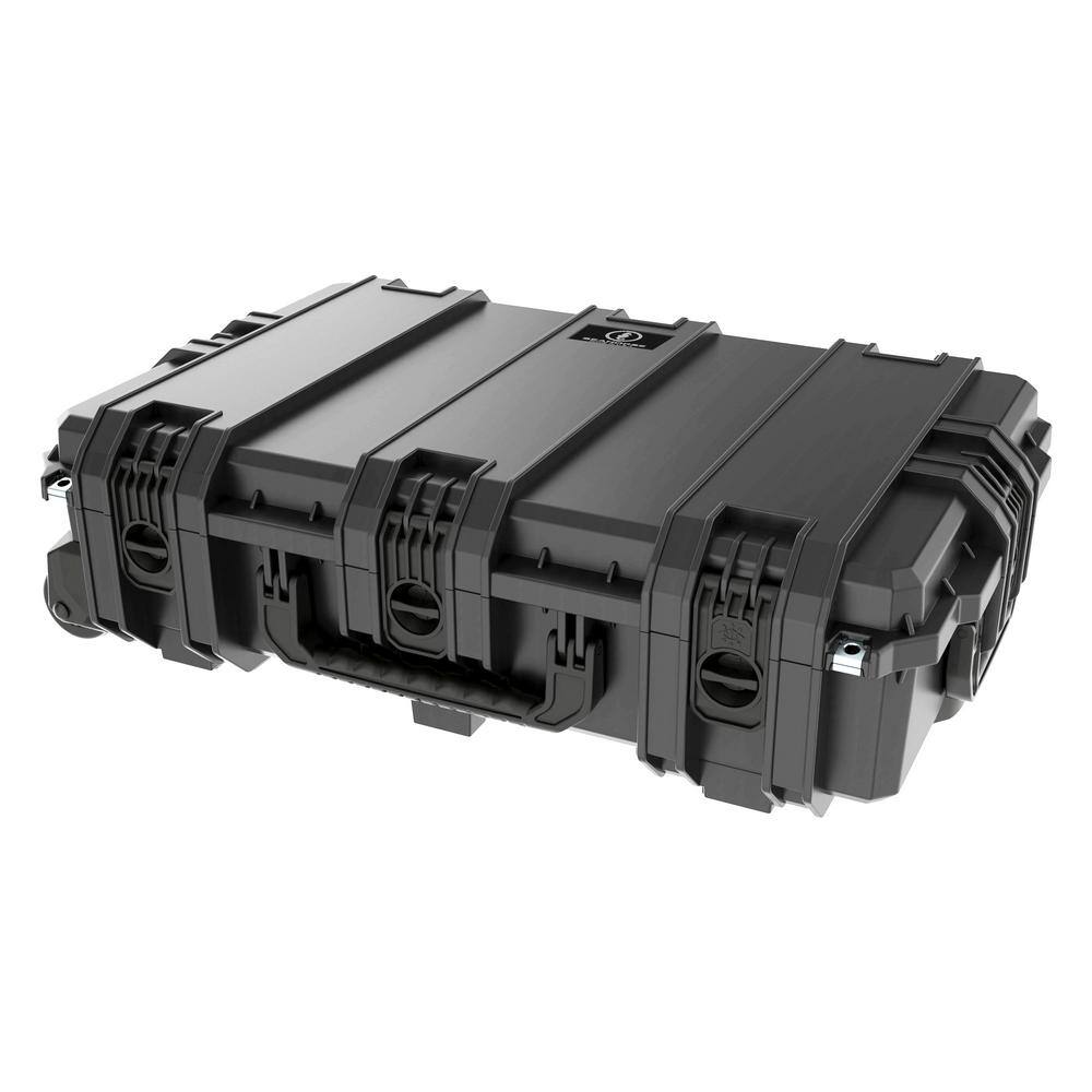 Seahorse 31.86 in. x 21.1 in. x 9.1 in. Large Rolling Watertight Tool Case 1231BK