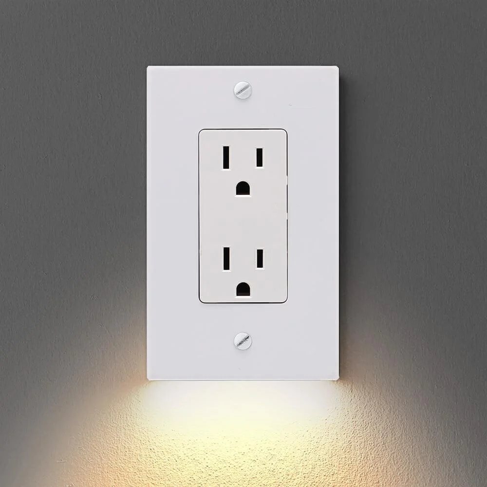 🔥 BIG SALE - 48% OFF🔥Outlet Wall Plate With Night Lights-No Batteries or Wires