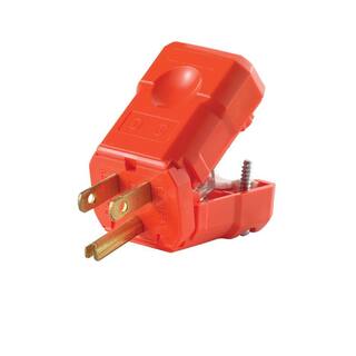 Leviton 15 Amp Python Straight Blade Plug Orange R52-05256-BVO