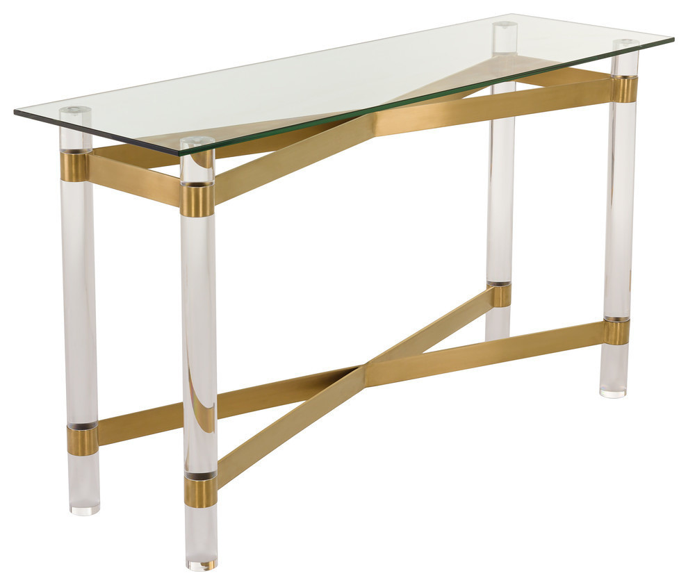 Safavieh Couture Lainey Acrylic Console Table   Contemporary   Console Tables   by Safavieh  Houzz