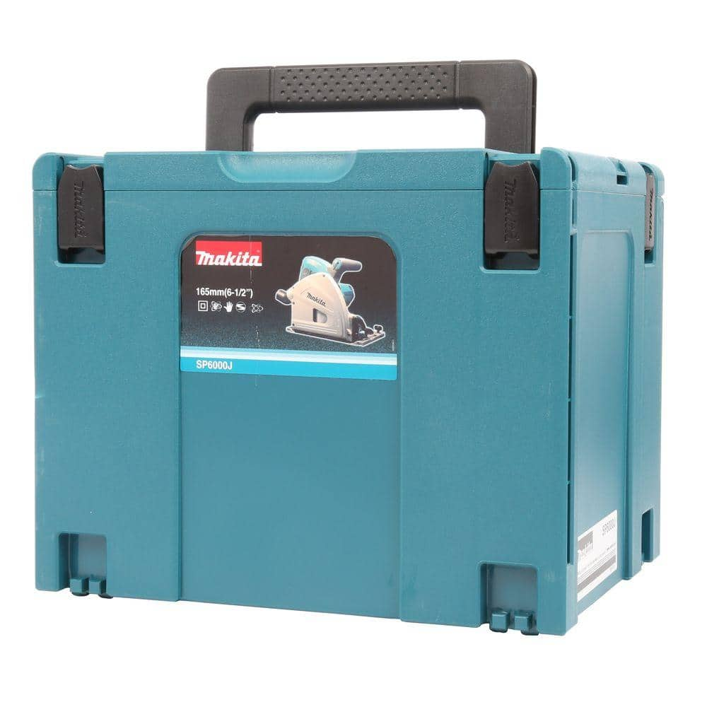 Makita 12 Amp 6-1/2 in. Corded Plunge Saw with 55 in. Guide Rail, 48T Carbide Blade and Hard Case SP6000J1