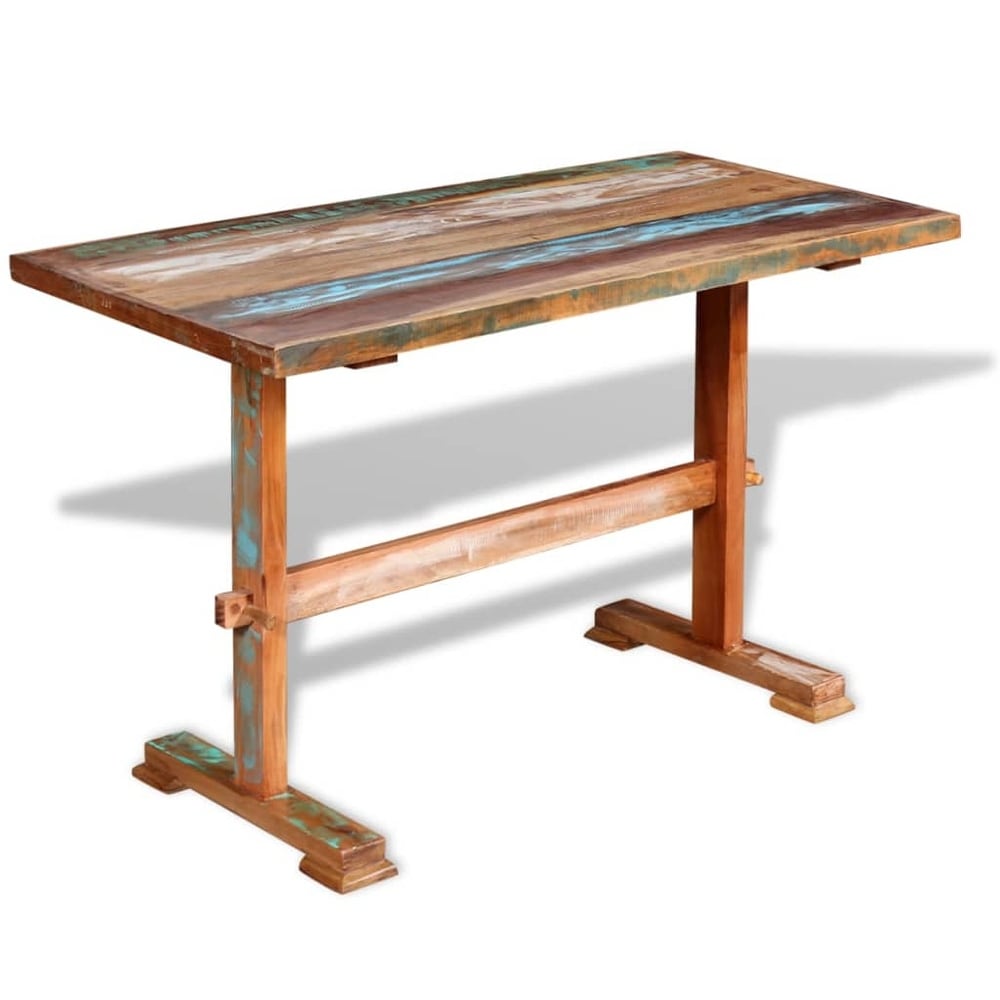 vidaXL Pedestal Dining Table Solid Reclaimed Wood 47.2\