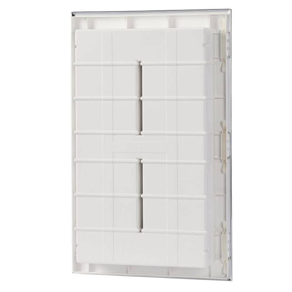 ZACA SPACECAB Media 16 in. x 26 in. x 3-12 in. Frameless Recessed 1-Door Medicine Cabinet with 6-Shelves and Polished Edge Mirror 21-2-26-00