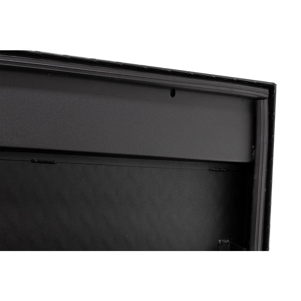 Weather Guard 56 in. Matte Black Aluminum Lo- Side Truck Tool Box 174-52-03