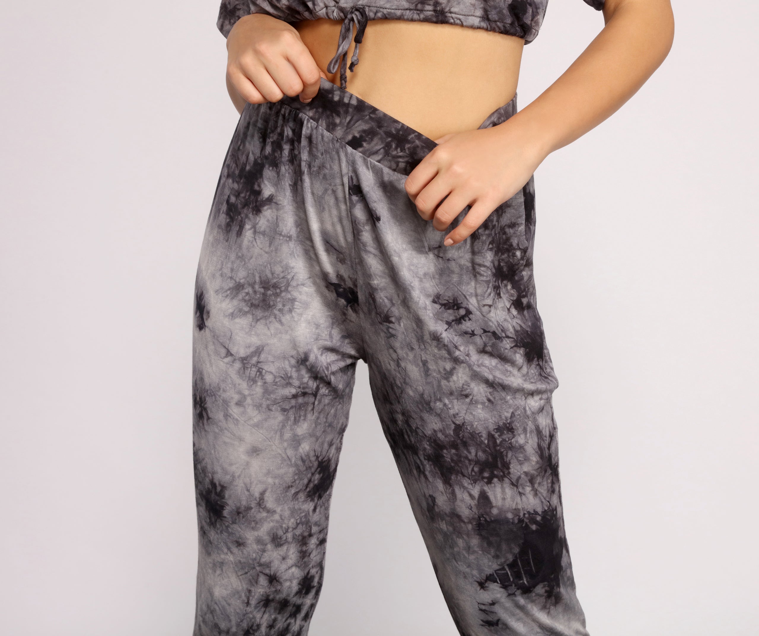 Tie Dye High Rise Joggers