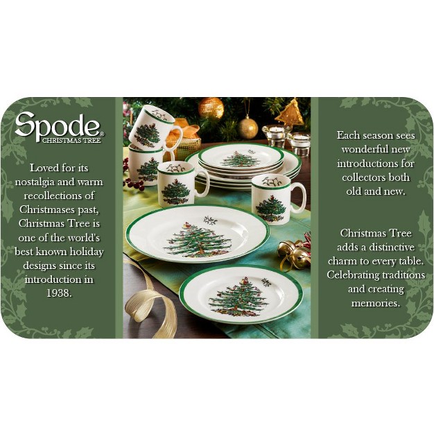 Spode Christmas Tree Octagonal Bowl 8 Inch Serving Bowl For Salad Fruit Pasta And Side Dishes