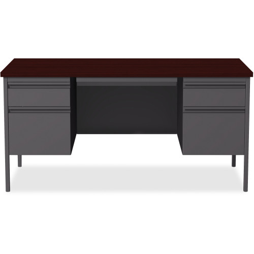 Lorell Fortress Series Double-Pedestal Desk (60928)