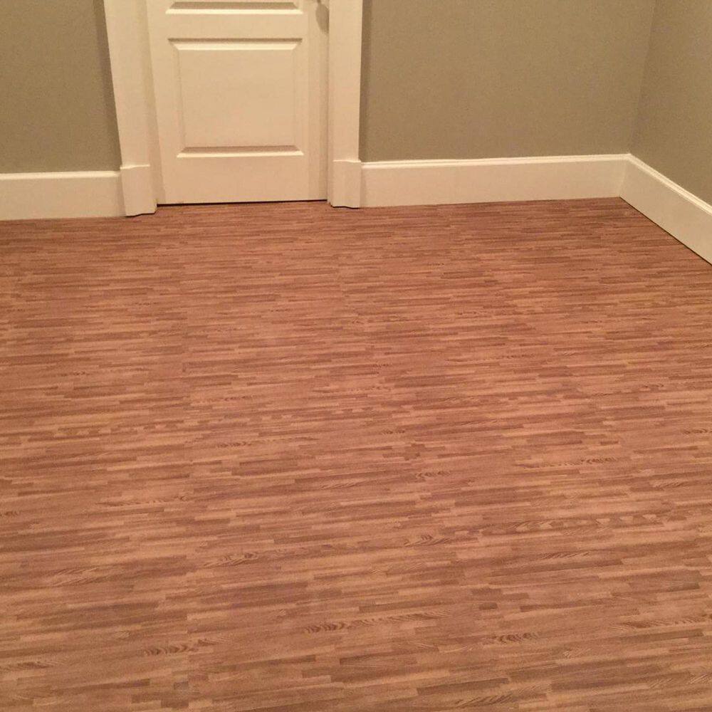 GREATMATS.COM Wood Grain Reversible Standard WoodTan 24 in. W x 24 in. L Foam Interlocking Floor Tile (58.12 sq. ft.) (Case of 15) WoodGrnRevSW15