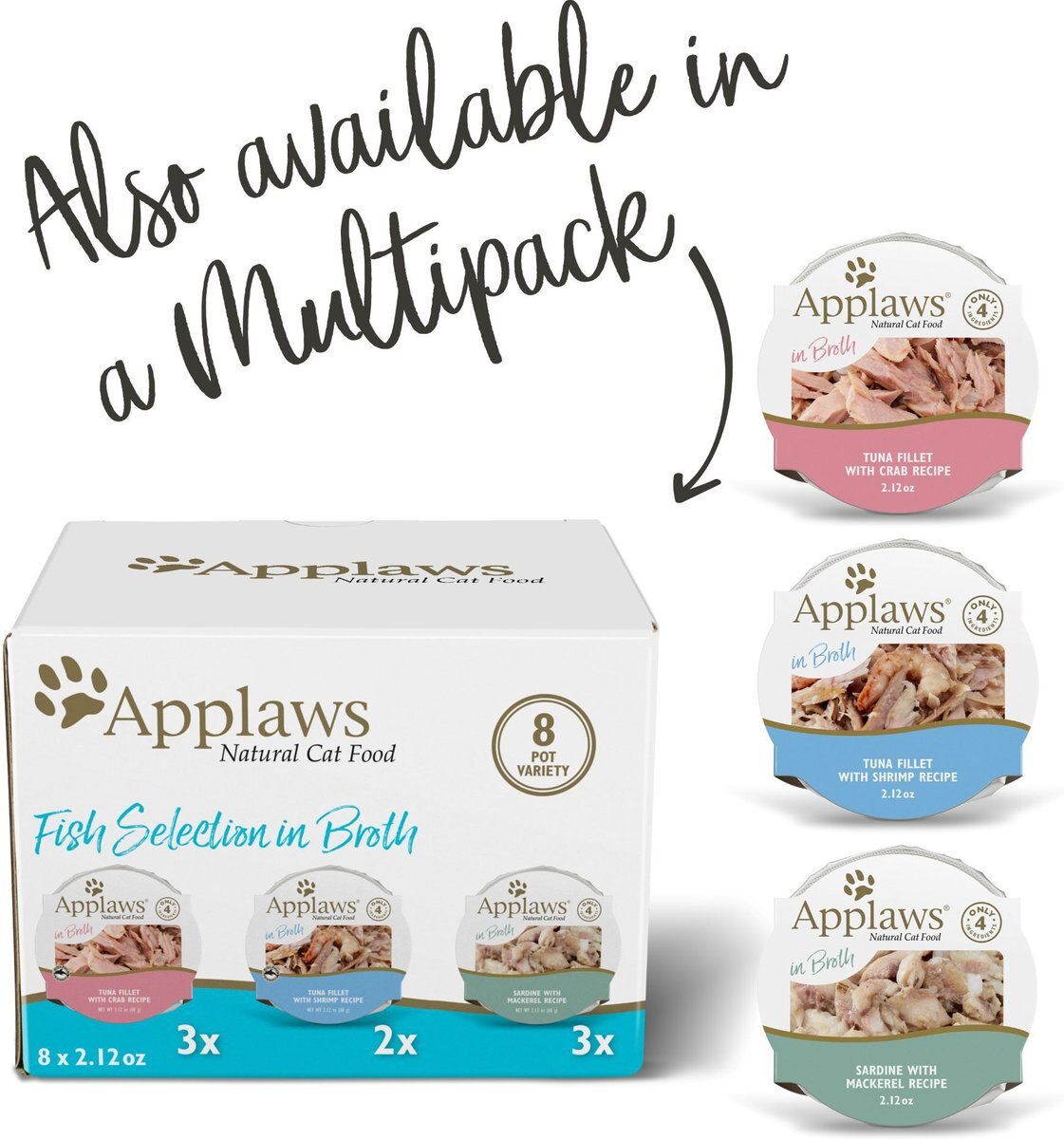 Applaws Tasty Sardine with Mackerel Cat Food Toppers