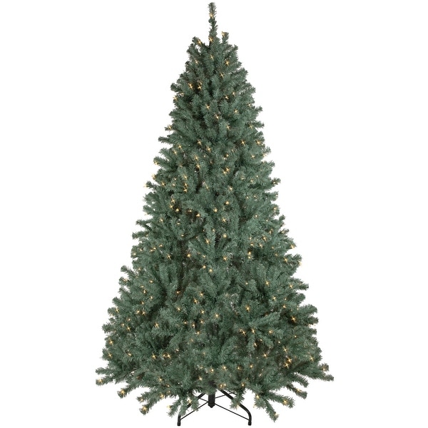 7.5' PreLit Colorado Blue Spruce Artificial Christmas Tree Clear Lights