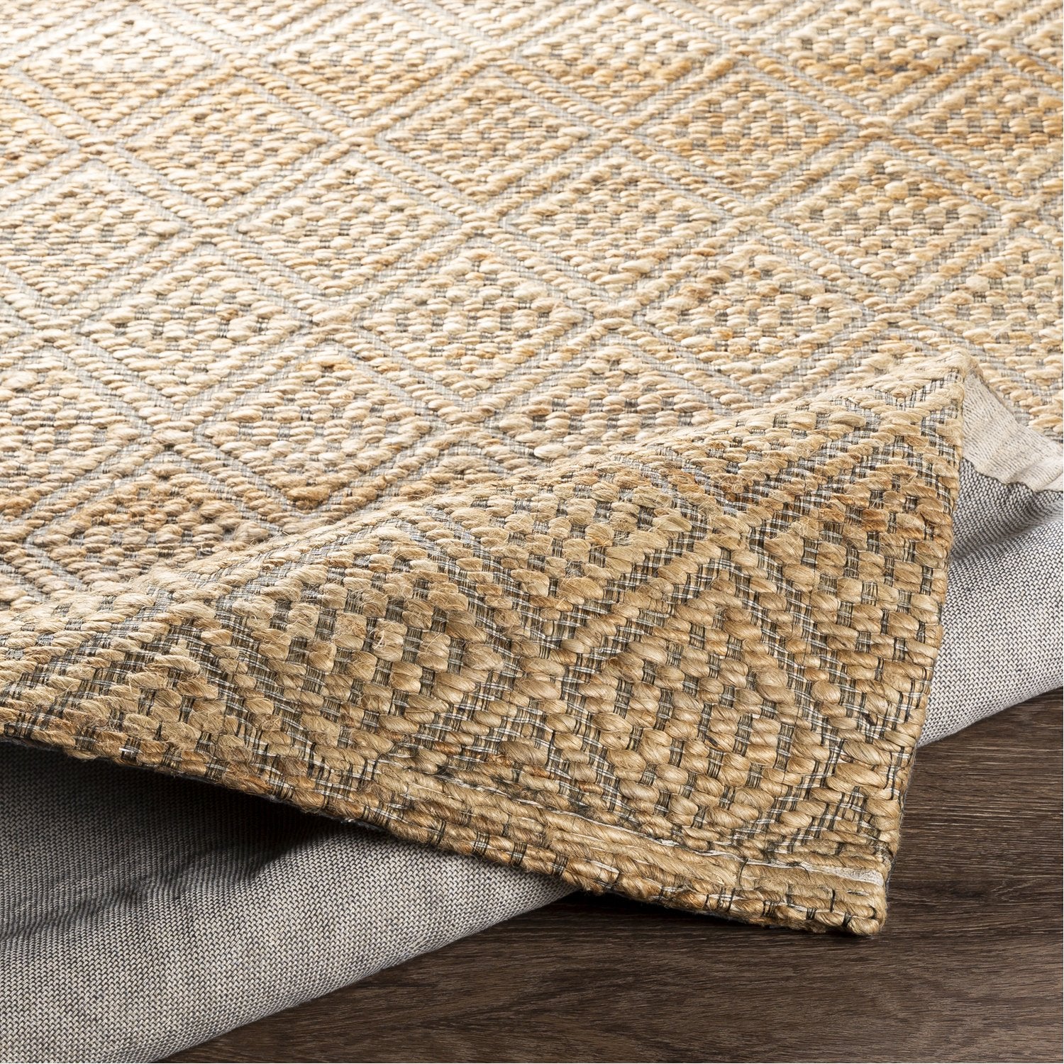 Trace Hand Woven Rug in Camel, Black, Beige