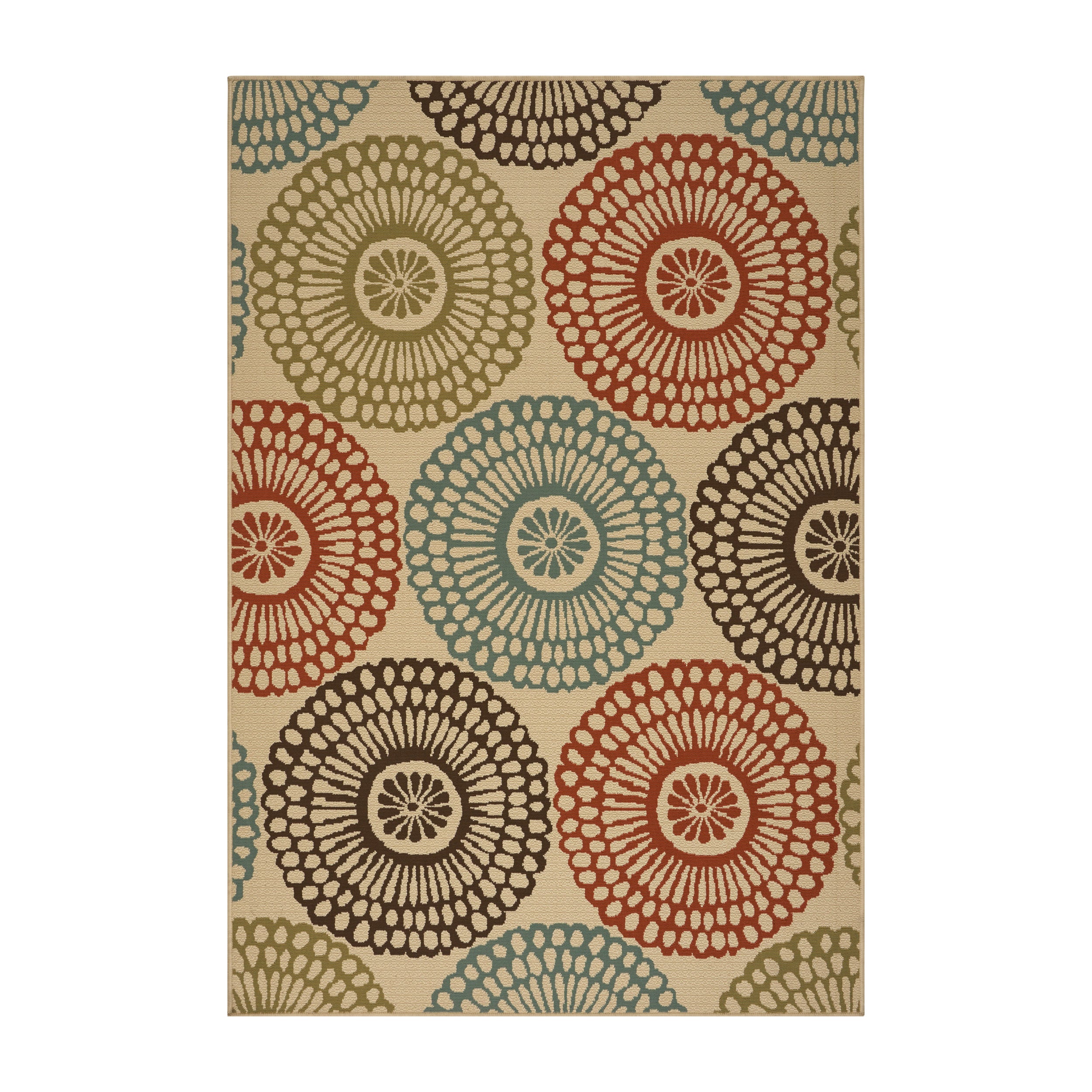 Dahlia Outdoor Floral Area Rug