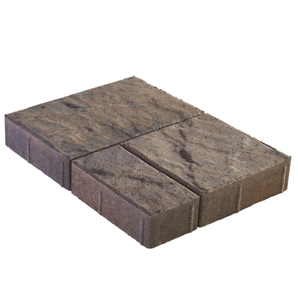 Pavestone Panorama Demi 3-pc 7.75 in. x 7.75 in. x 2.25 in. Heritage Buff Concrete Paver (240 Pcs.  103 Sq. ft.  Pallet) 36767