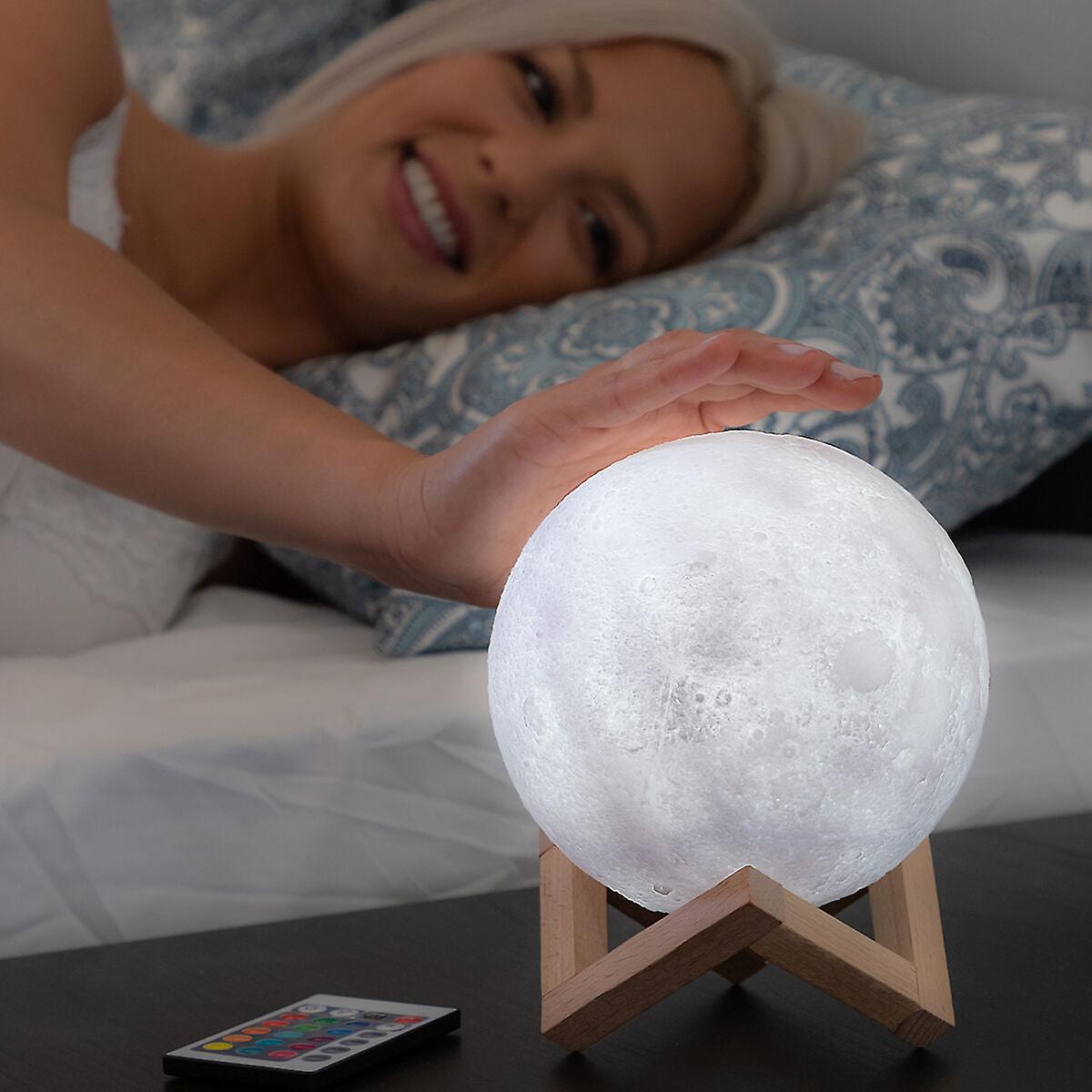 Rechargeable led moon lamp moondy innovagoods