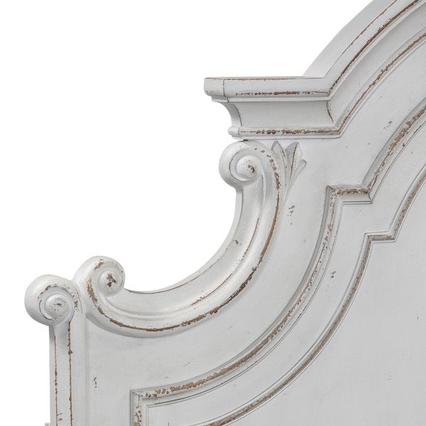 Magnolia Manor Antique White King Panel Headboard - - 25721449