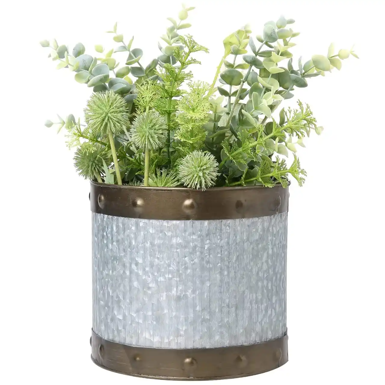 Export Quality Design Metal Galvanized flower pot With customize finished for Garden Decoration at Cheap Price