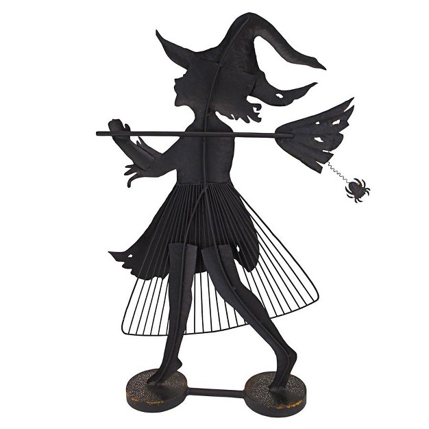 Design Toscano Bewitched Blaise Metal Silhouette Witch Statue