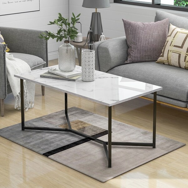 Modern Rectangle Wooden Coffee Table