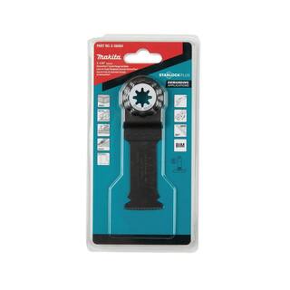 Makita StarlockPlus Oscillating Multi-Tool 1-14 in. Bi-Metal Curved Plunge Cut Blade for Wood and Metal Cutting E-08464